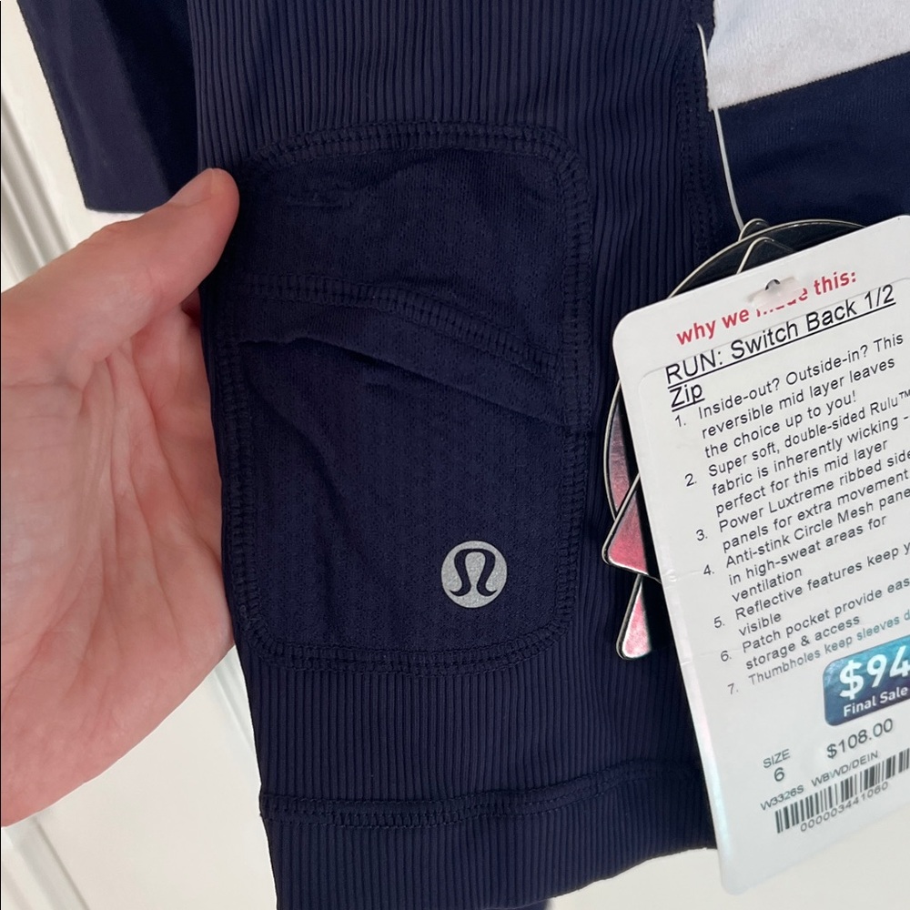 Lululemon RUN: Switch Back 1/2 Zip - Picture 7 of 8